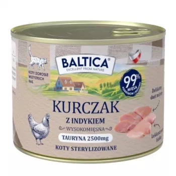 BALTICA regional flavours kana kalkuniga - märg kassitoit - 185g