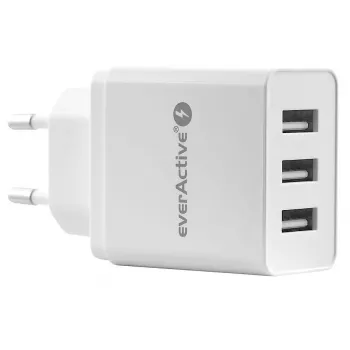 Everactive PHONE CHARGER 3X USB 3, 4A WHITE