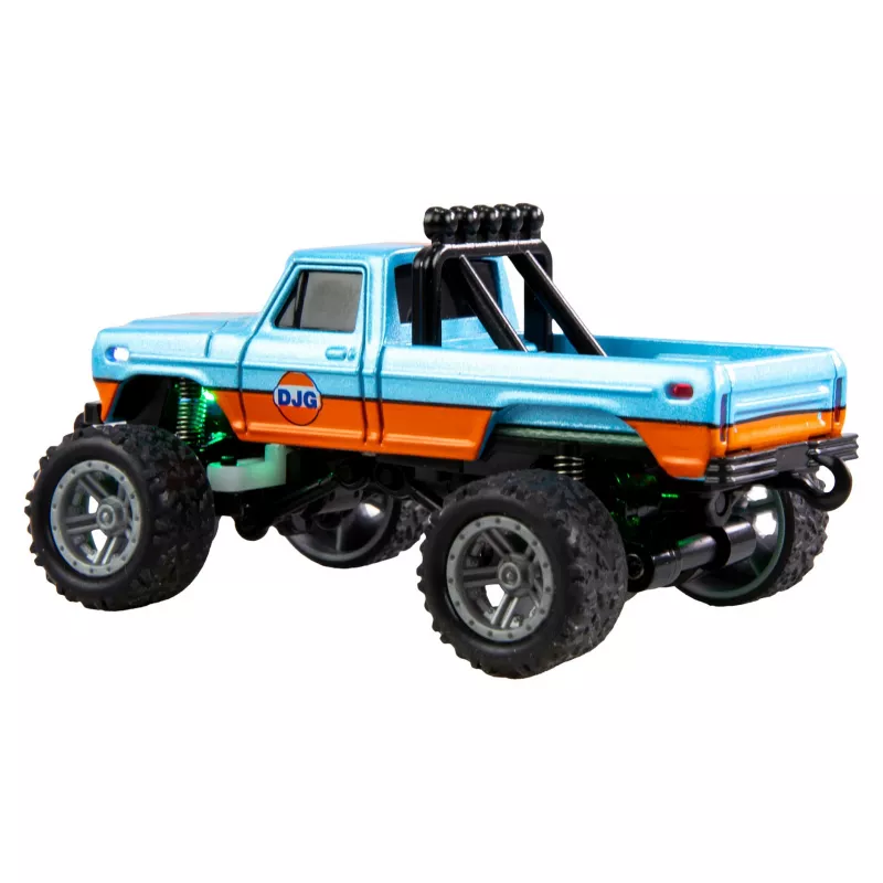 Raadio teel juhitav Amewi Monster Truck DieCast 1:64 RTR, sinine/oranž