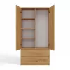 Topeshop SZAFA MALWA ART bedroom wardrobe/closet 5 shelves 2 uks(s) tamm