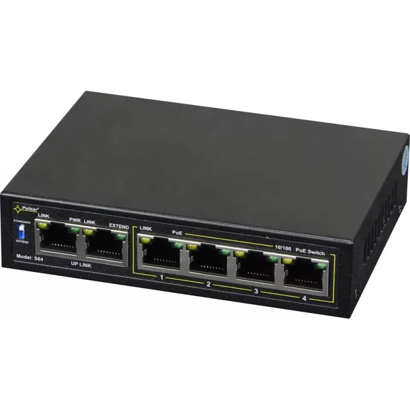 Võrgulüliti PULSAR Switch POE Pulsar S64 4 porti 2 üleslingi