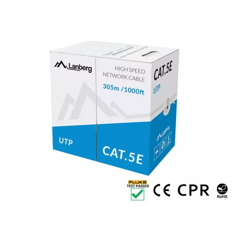 Võrgukaabel Lanberg LCU5-11CU-0305-S U/UTP Cat5e 305 m Hall