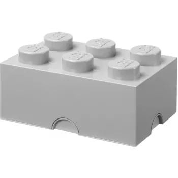 Hoiukast Room Copenhagen LEGO Storage Brick 6, hall – ladustatav mänguasjade ja tarvikute korraldaja
