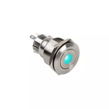 Push Button DimasTech Vandalismustaster 22mm Silverline Dot RGB PD215, 22 mm
