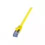 Võrgukaabel LogiLink Cat6a S/FTP RJ-45 2m Kollane
