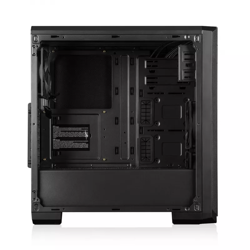 Arvuti korpus MODECOM Oberon Pro Midi Tower — must, toetab ATX/microATX/ITX, 7 laienduspesa, kuni 395 mm GPU, 5 HDD/3 SSD pesa