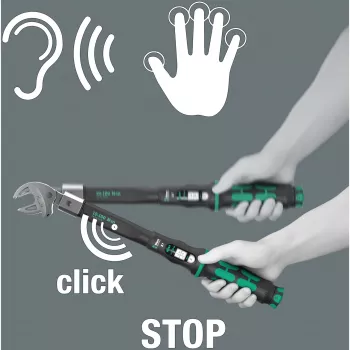 Wera Click-Torque X 7 momentvõti must-rohelise käepidemega, nelikantpesa 14x18 mm