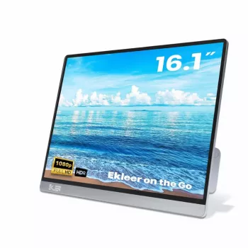Kaasaskantav LCD-kuvar EKLEER Co., Ltd. EK16FCG 16-tolline, USB USB-C, reisikotiga