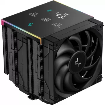 Protsessori õhujahuti DeepCool AK620 Digital PRO — 120 mm ventilaator, 1750 p/min, 25 dB, 12 V, sobib LGA1700/AM5, must