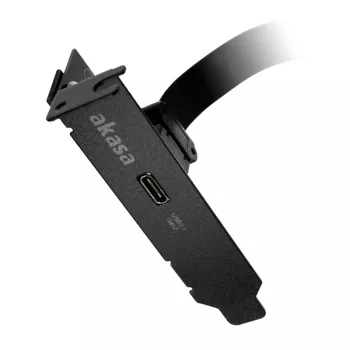 Akasa Low Profile PCI Bracket Adapter USB 3.1 Type C - must - adapter - digitaalne/andmeside