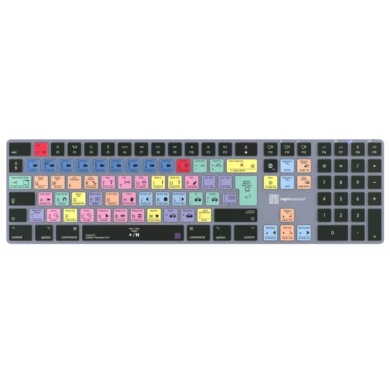 Logickeyboard LKB-PPROCC-TM-UK klaviatuur kontor Bluetooth QWERTY inglise täissuuruses