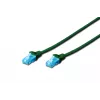Assmann Digitus CAT 5e U-UTP patch-kaabel. PVC. AWG 26/7. Pikkus 2 m. värv roheline (DK-1512-020/G)
