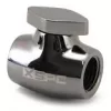 XSPC G1/4 kuulventiil, messingkorpus must-kroom viimistlusega, mudel WASC-504
