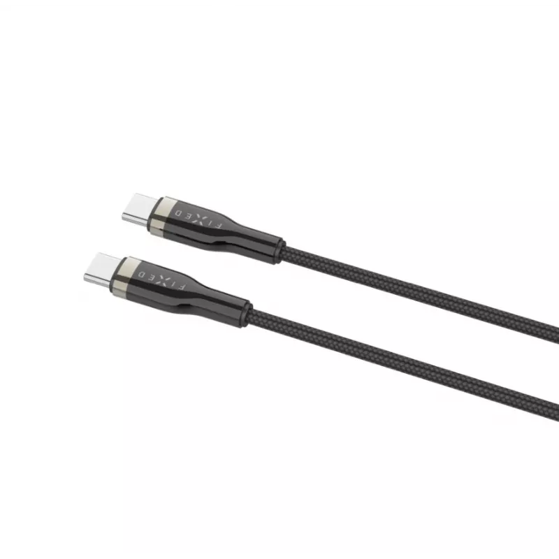 USB-C–USB-C kaabel FIXED FIXDB-CC2-BK — 2 m, 100 W, fikseeritud mitte-eemaldatav