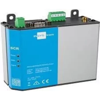 4G ruuter INSYS icom SCR-L300 — DIN-liistule/seinale, SMA antenn, BGP/OSPF/RIP, 10/100 Mbit/s LAN