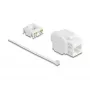 Keystone-moodul DELOCK 90722 lame RJ-45 valge, 16×36×20,8 mm