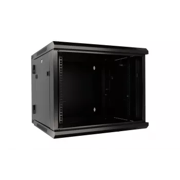 Extralink Rack-kapp 6U 600x600 AZH Must seinakinnitusega, pöörduv