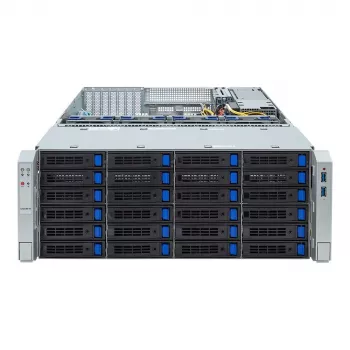4U püstitatav server GIGABYTE S453-S70-AAV1 — kahe pesaga LGA4677, DDR5, 16 DIMM, 38x 2,5 tolli/M.2, 1600 W liigne toiteplokk (80 PLUS Titanium)