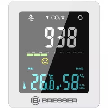 Õhukvaliteedi mõõtja Bresser Optics 7004020GYE000 CO2 temperatuur 0–50 °C