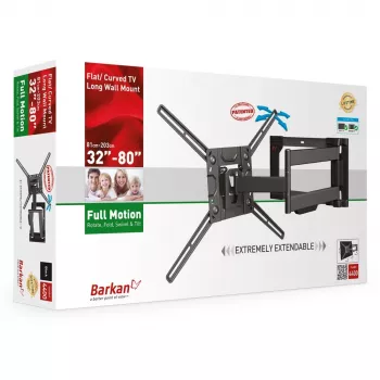 TV-kinnitus Barkan Mounting Systems 4400 50 kg 2.03 m Must