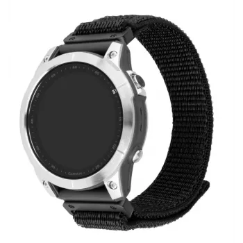 Asendusrihm 26 mm QuickFit nailonist FIXED Garminile, must