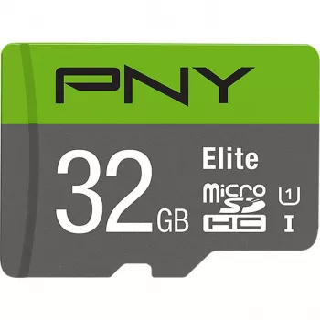 MicroSDHC-kaart PNY Elite 32GB klass 10 UHS-I P-SDU32GU185GW-GE