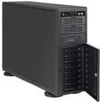 Supermicro SC743 AC-668B - Täistorn - 4U - Laiendatud ATX - SATA/SAS - Hot-Swap 668 W - Must - USB
