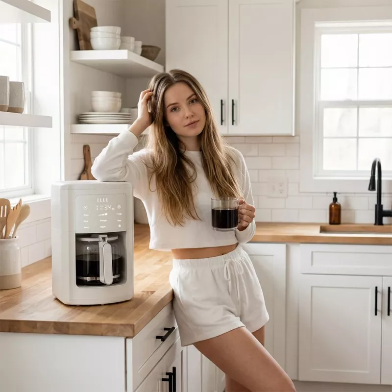 Pour-over kohvimasin Elle EKCMP301WHEU 1,8L valge tilkkohvimasin