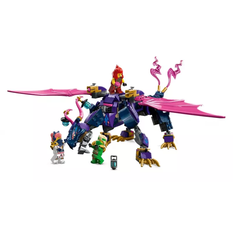 LEGO konstruktsioonimänguasi NINJAGO 71842 Rontu the Master Dragon — 381 tükki, 4 minifiguuri, vitriinimudel 130 mm