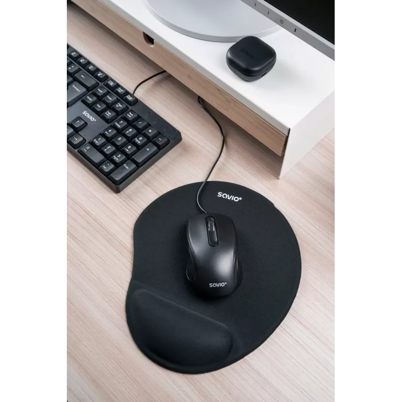 Savio KB-01 klaviatuur Kodu/Kontor USB QWERTY USA inglise must