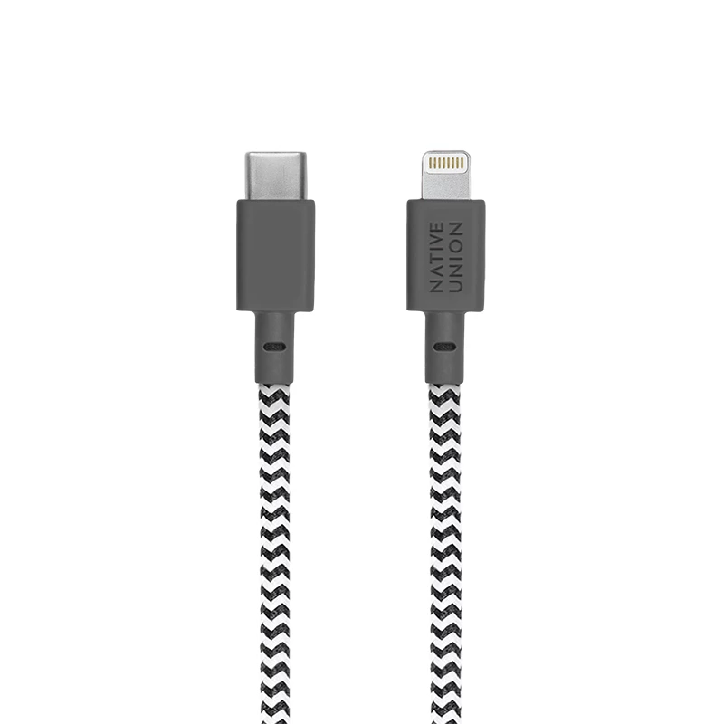 Lightning-kaabel native union NCABLE-KV-CL-ZEB 3 m Lightning to USB-A Must Valge 140 g