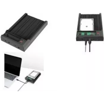 LogiLink USB 3.2 Gen 2 Quickport 2-pesaline dokkimisjaam 2,5/3,5 SATA HDD/SSD ja M.2 NVMe jaoks QP0031