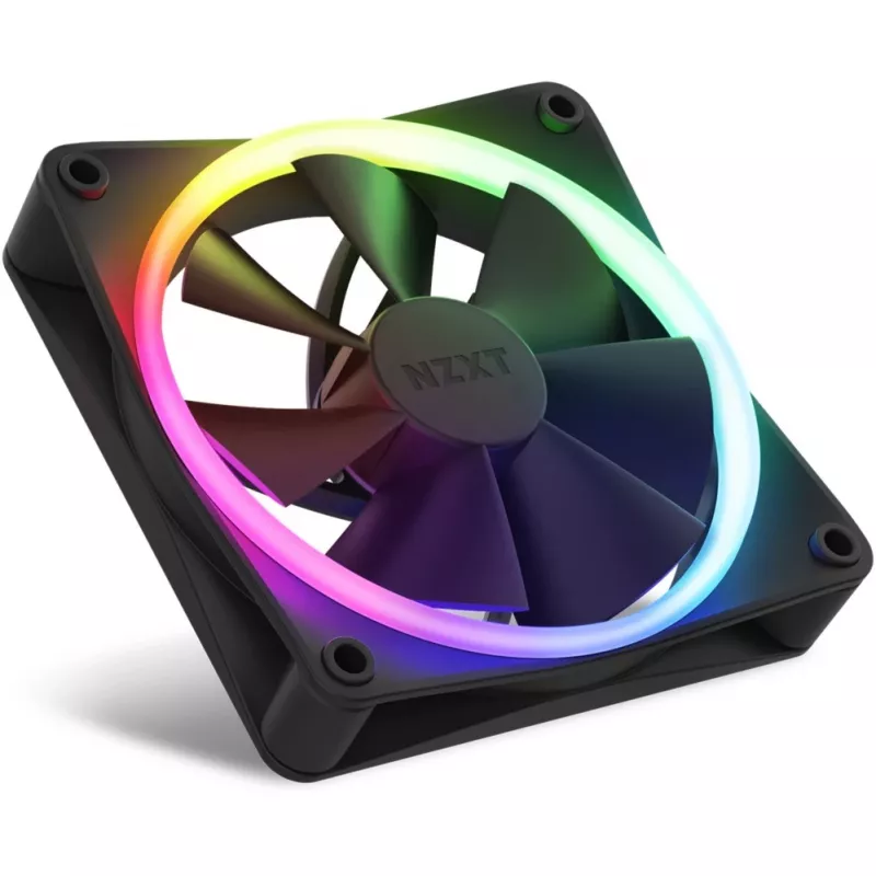 NZXT F120 RGB 120mm ARGB korpusventilaatorite kolmikpakk - must