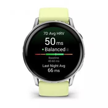 Garmin Venu 010-03014-02 nutikell / spordikell 3.56 cm (1.4) AMOLED 45 mm Digitaalne 454 x 454 pikslit Puuteekraan Hõbedane Wi-Fi GPS (satelliit)