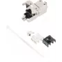 Keystone-moodul Cat 6a helos 08-10002 tööriistavaba pistik, RJ45 keystone-sisend varjestatud/varjestamata Cat6a paigaldistele