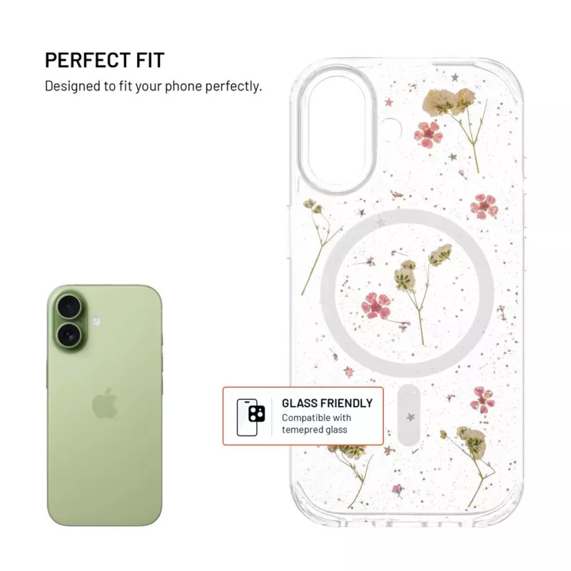 Fikseeritud MagBloom | Tagakaas | Apple | iPhone 17 | TPU | Blush Plum
