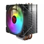 Protsessori õhkjahuti SAVIO SAVGCOVORTEXX2ARGB 4 soojustoruga, 120 mm ARGB-ventilaator, must