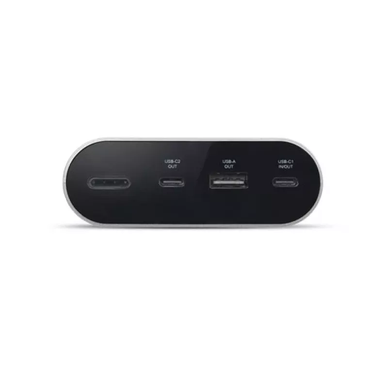 Kaasaskantav laadija Dell APB080GL 25000 mAh, 1×USB-A + 2×USB-C, 2 A väljund, hall, 0,522 kg