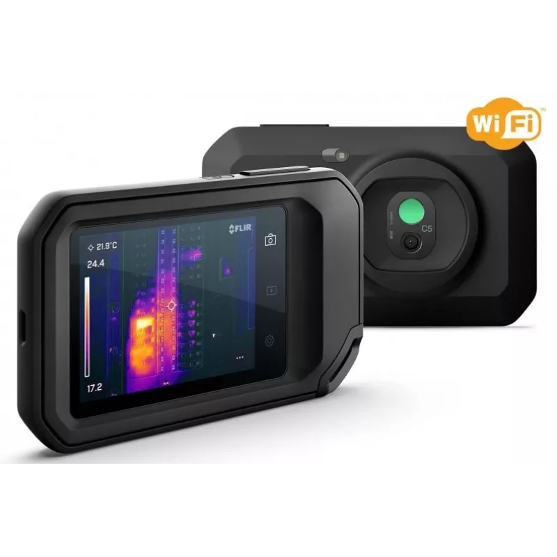 FLIR C-5 termokaamera must, sisseehitatud ekraan 160 x 120 pikslit