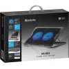Sülearvuti jahutusalus DEFENDER NS-503 kuni 43,2 cm (17 tolli) sülearvutitele, 2 ventilaatorit, USB-toitega, must