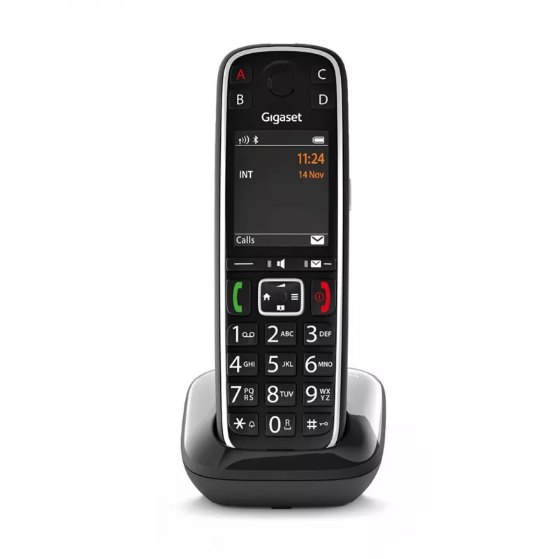 Gigaset E720 Analoog/DECT telefon kõne tuvastusega Must