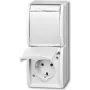 Busch Jaeger 20-02 EWN-54 pistikupesa CEE 7/3 valge (2084-0-0714)