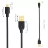 CB-MD1 Must kiirlaadimiskaabel Quick Charge micro USB-USB | 1m | 5A | 480 Mbps