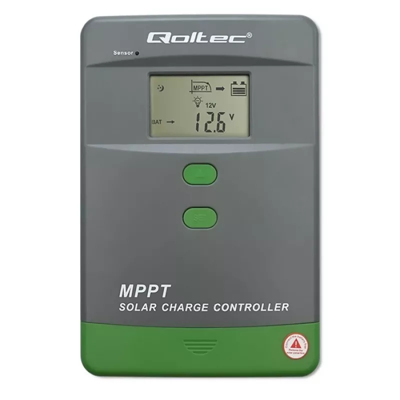 Päikeselaadimiskontroller QOLTEC MPPT 50A 12V/24V LCD-ga, mudel 53664