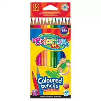 Colorino Kids kuusnurksed värvipliiatsid 12 värvi