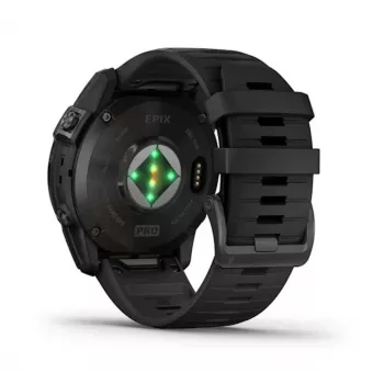 Nutikell GARMIN epix Pro (Gen 2) — 1.4 tolli AMOLED 454×454, 32 GB, GPS, Wi‑Fi, Bluetooth, 51 mm korpus, 98 g, must silikoon