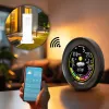 Ilmajaam BLAUPUNKT WS35BK APP — LCD-ekraan, temperatuur ja niiskus, äratus, kalender, rakenduse ühenduvus, 94×94×27 mm
