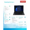 Sülearvuti Lenovo ThinkPad E16 G3 22AY001SPB — Intel Ultra 7, 16,0-tolline WUXGA, 16 GB muutmälu, 512 GB SSD, Windows 11 Pro, must, 1-aastane garantii