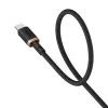 Baseus Dura USB tüüp A kuni tüüp C 60 W kiirlaadimiskaabel 2 m Must, Kuldne