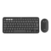 Logitech Pebble 2 Combo for Mac Wireless klaviatuur hiir QWERTZ German Graphite